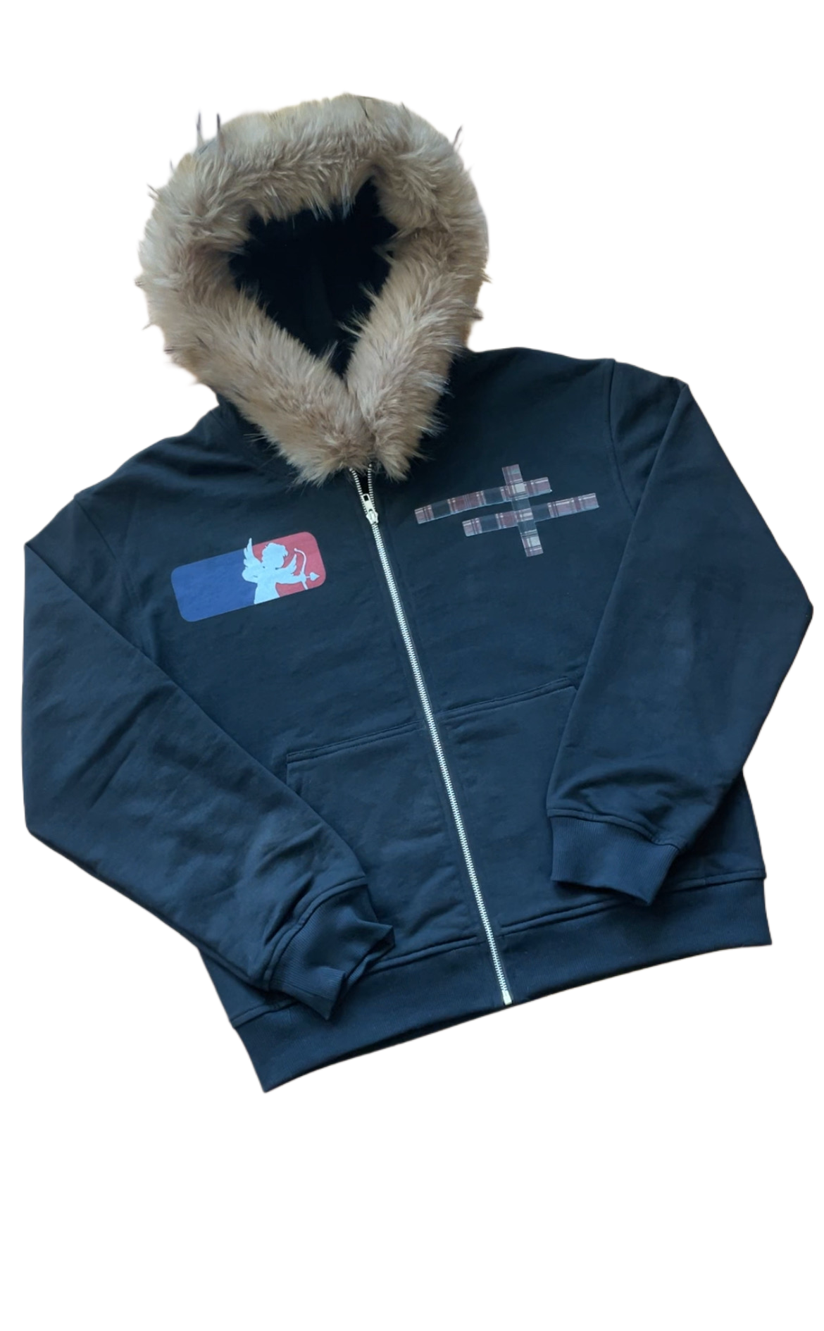 cupid fur hoodie