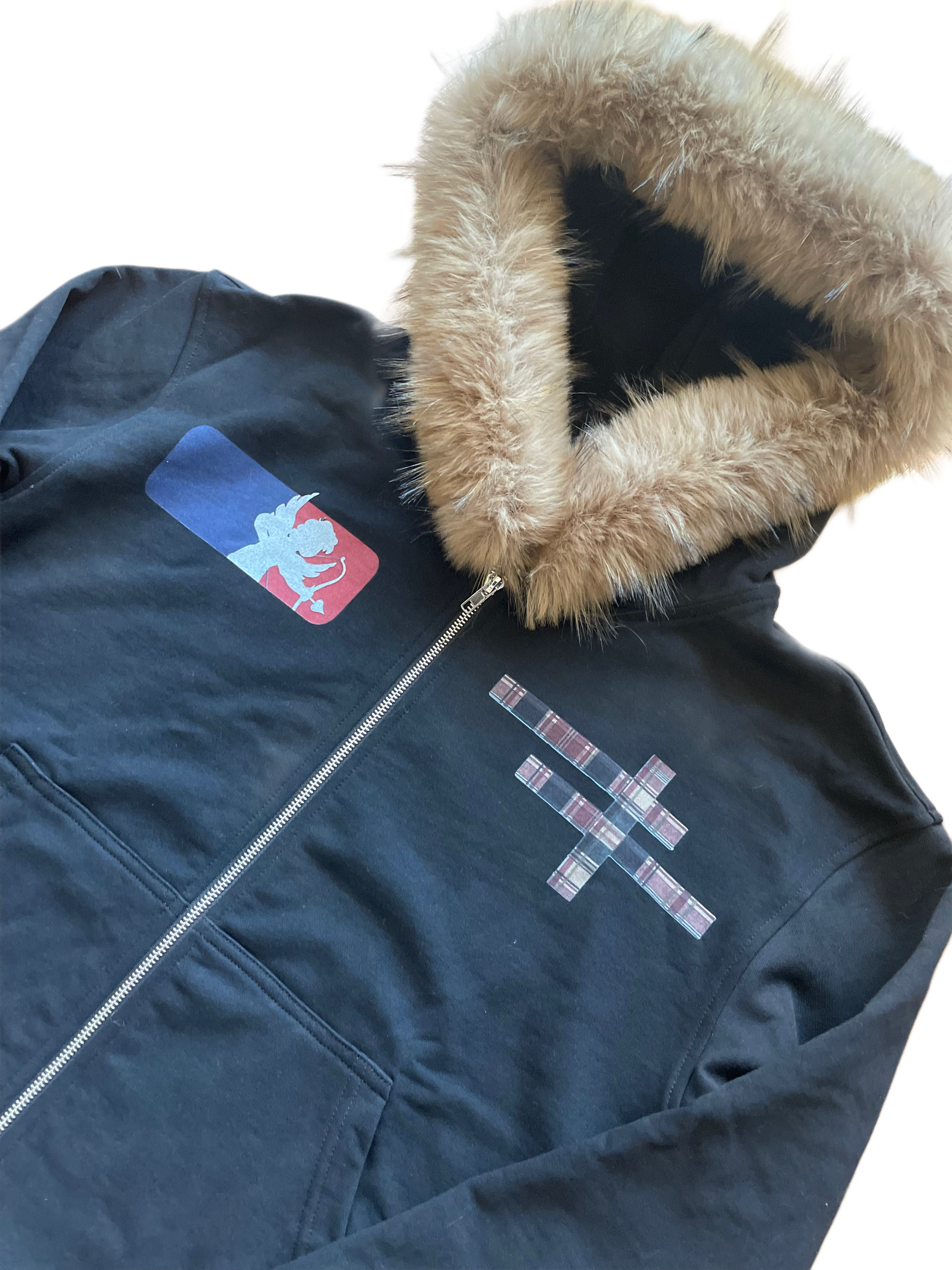 cupid fur hoodie